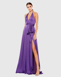 Mac Duggal, Halter Evening Dress - Purple  #26531
