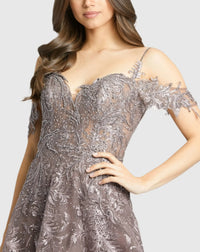 Embellished Sweetheart Gown - Lilac