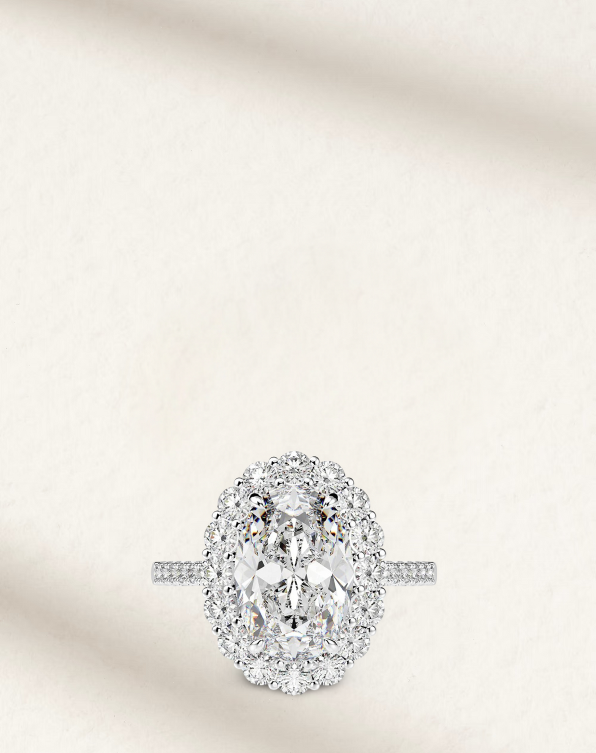5 carat oval-shaped engagement ring with a brilliant center stone set in a classic prong setting, ideal for proposals or promise rings.