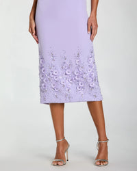 Sage Green Crepe Sleeveless Midi Dress With Flower Beading