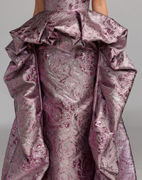 Mac Duggal #13359 rose bubble overskirt detail