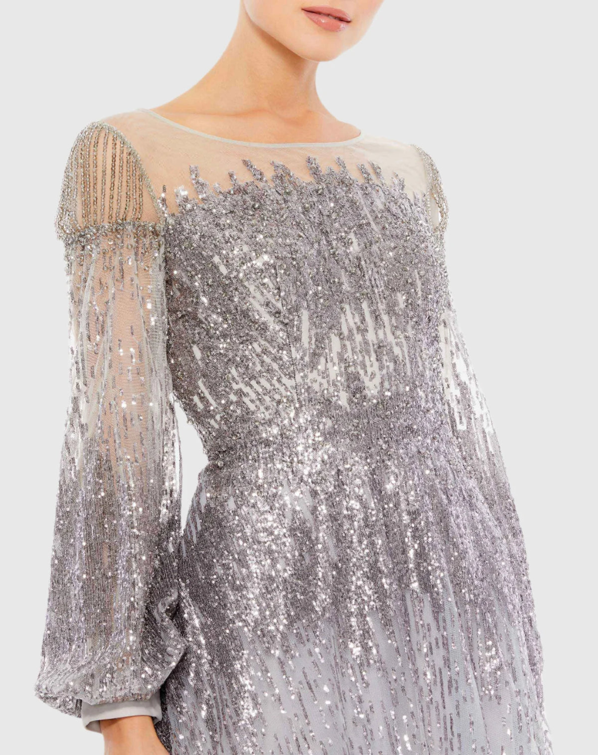 Mac Duggal, Embroidered applique modest gown - Platinum #20307 | Shop Prom Dresses, Wedding Guest Dresses, and Black Tie Evening Gowns Online at SHAIDE! Shaide Boutique Mac Duggal, Embroidered applique modest gown - Platinum #20307 | Shop Prom Dresses, Wedding Guest Dresses, and Black Tie Evening Gowns Online at SHAIDE! Shaide Boutique