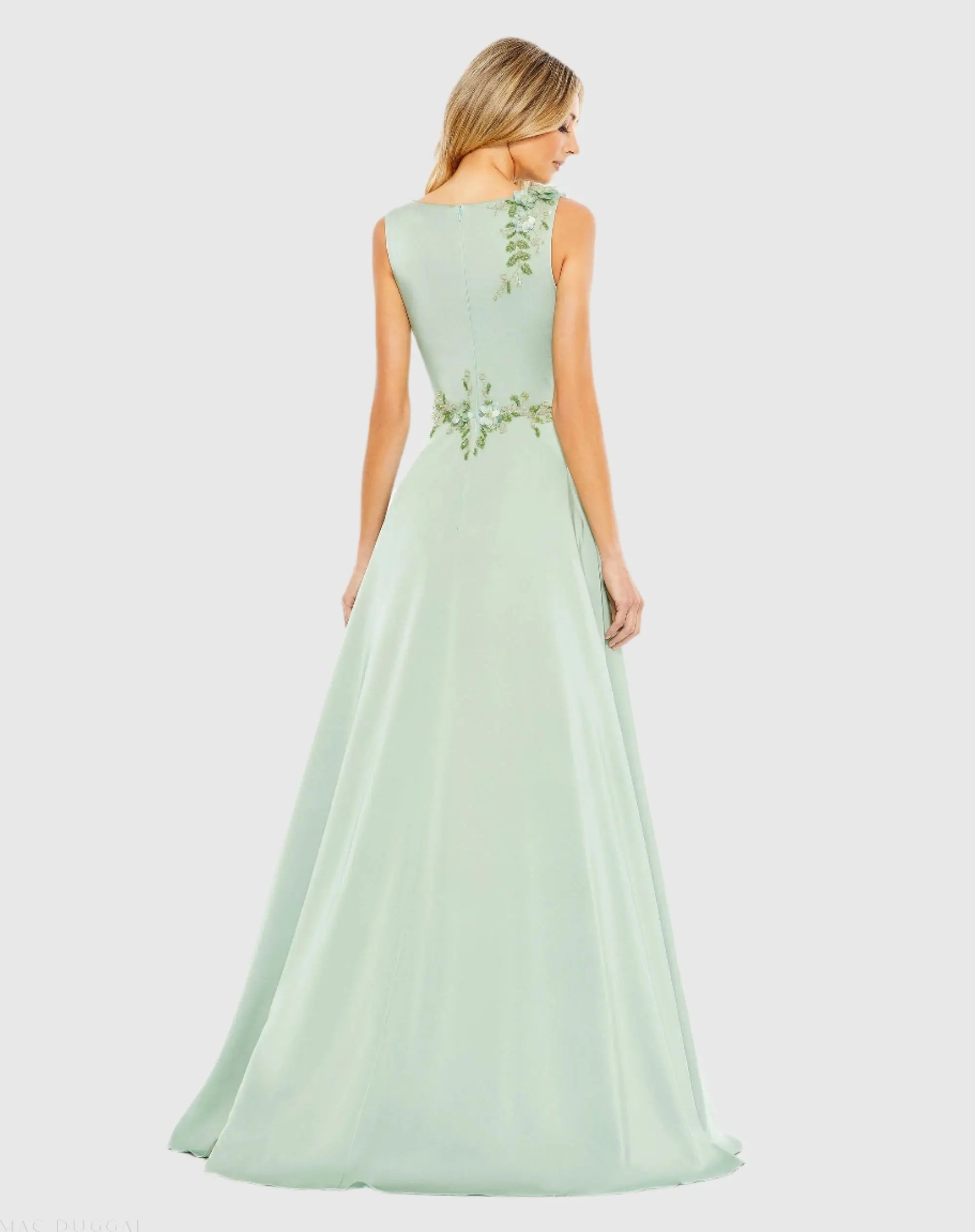 Mac Duggal 20365 Sage back