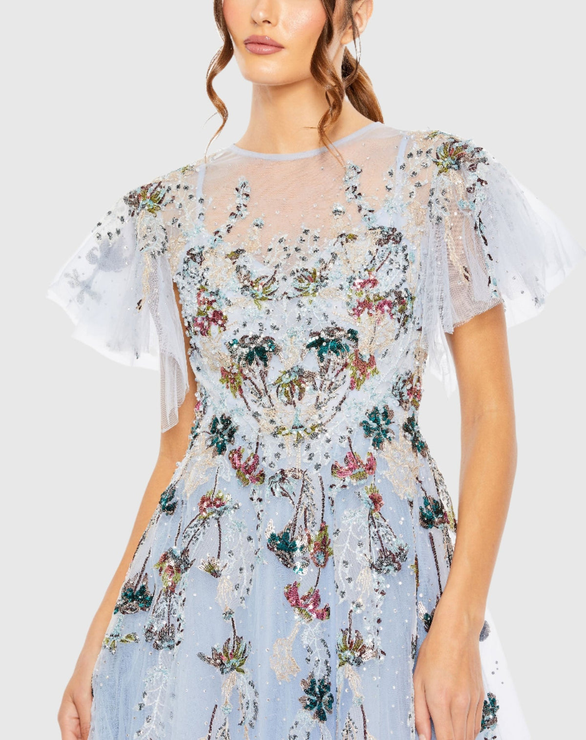 Mac Duggal, Embellished Multi Color Flutter Sleeve A-Line Dress, Periwinkle Blue #20436 | Shop Bridesmaids Dresses, Prom Dresses, Dresses, Wedding Guest Dresses, and Black Tie Evening Gowns Online at SHAIDE! Shaide Boutique Mac Duggal, Embellished Multi Color Flutter Sleeve A-Line Dress, Periwinkle Blue #20436 | Shop Bridesmaids Dresses, Prom Dresses, Dresses, Wedding Guest Dresses, and Black Tie Evening Gowns Online at SHAIDE! Shaide Boutique