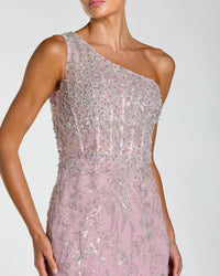 Mac Duggal One Shoulder Embellished Gown #20543 Lilac