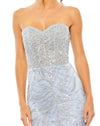 Strapless embellished crystal gown - Blush Pink