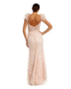 Feather Bustier Corset Dress - Black