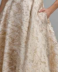 Mac Duggal #21052 champagne gold bodice detail