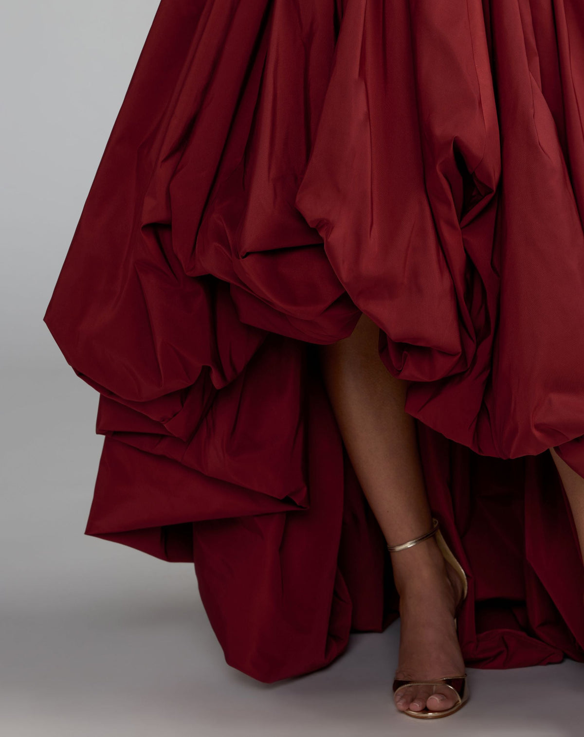 Mac Duggal #21188 ruby one shoulder gown close-up detail
