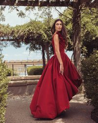 Mac Duggal #21188 ruby gown lifestyle alt 2