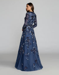 Embellished Floral A Line Gown