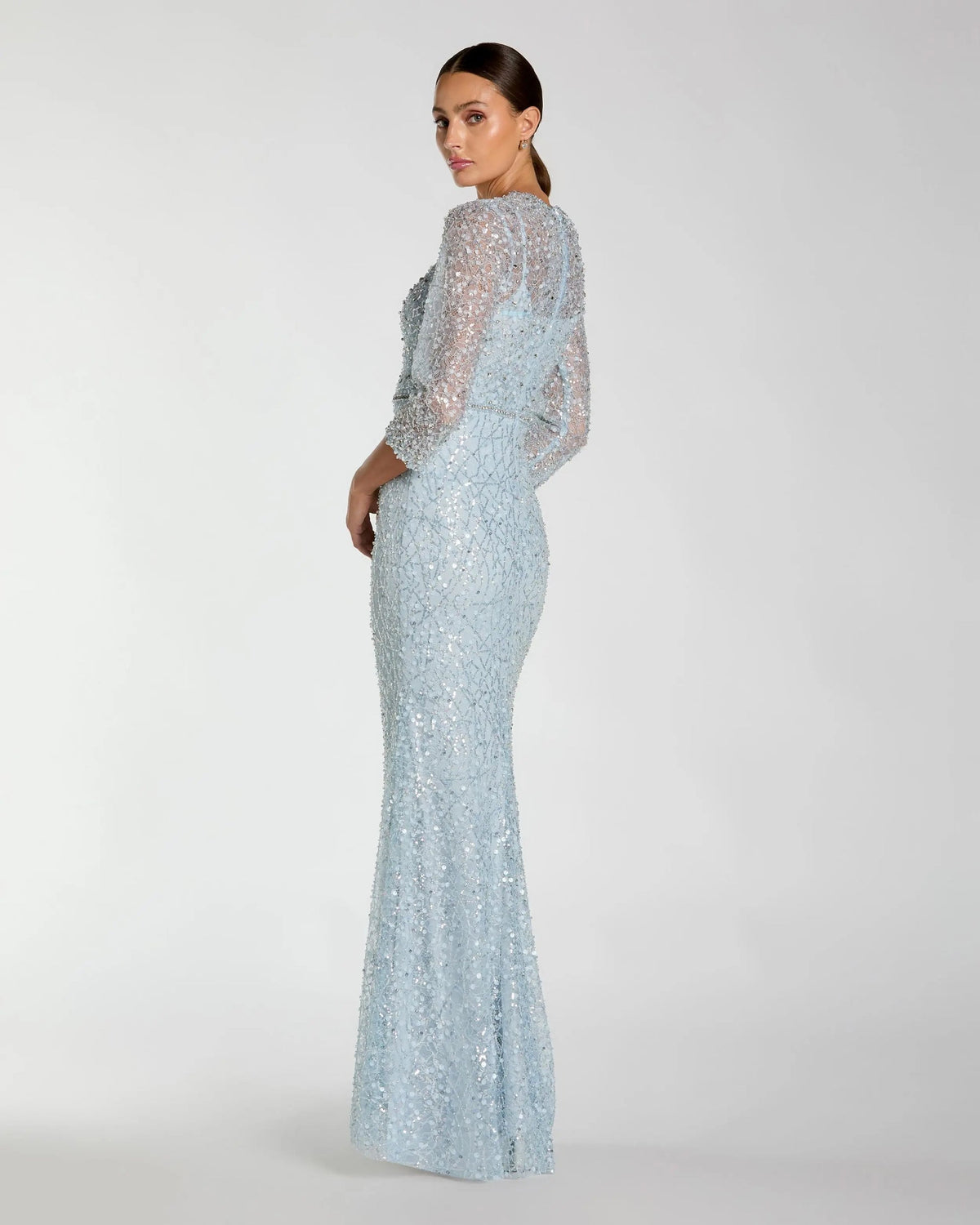 Powder-blue-beaded-mesh-evening-gown-with-sequin-detailing-front modes dress