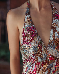 Mac Duggal #21391 berry multi sequin gown for black tie events