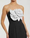 Strapless Crepe Mermaid Gown - Black