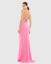 One Shoulder Jersey Mermaid Gown Bridesmaid - Emerald Green