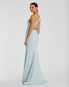 One Shoulder Jersey Mermaid Gown Bridesmaid - Emerald Green