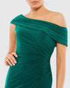 Ruched Off-The-Shoulder Midi Dress - White