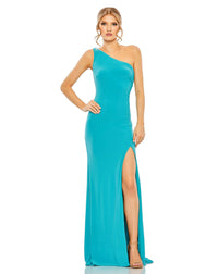 Draped back stretch-jersey gown - Candy Pink