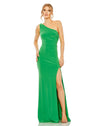 Draped back stretch-jersey gown - Candy Pink