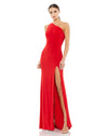 Draped back stretch-jersey gown - Candy Pink