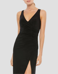 Ruched Jersey Bridesmaids Dress - Lilac