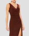 Ruched Jersey Bridesmaids Dress - Lilac