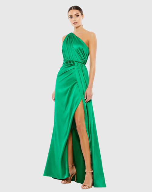 Mac Duggal Gathered One Shoulder Satin Faux Wrap Gown Bridesmaids Dress Berry #2665 | Shop Prom Bridesmaids Dresses, Dresses, Wedding Guest Dresses, and Black Tie Evening Gowns Online at SHAIDE!4 Shaide Boutique Mac Duggal Gathered One Shoulder Satin Faux Wrap Gown Bridesmaids Dress Berry #2665 | Shop Prom Bridesmaids Dresses, Dresses, Wedding Guest Dresses, and Black Tie Evening Gowns Online at SHAIDE!4 Shaide Boutique