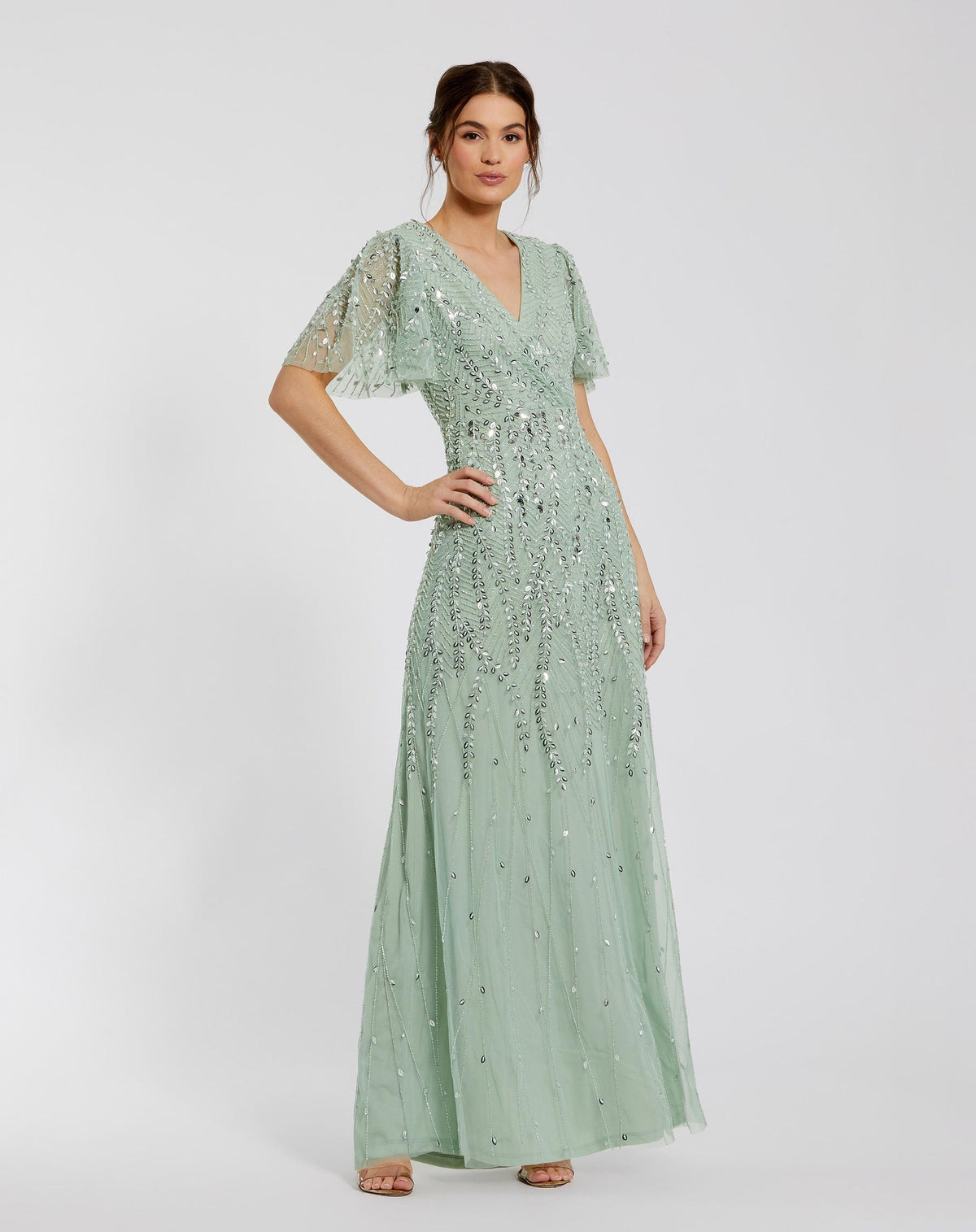 Mac Duggal #35109 Embellished Flutter Sleeve Evening Gown -Aubergine | Shop Prom Dresses, Wedding Guest Dresses, and Black Tie Evening Gowns Online at SHAIDE! Shaide Boutique Mac Duggal #35109 Embellished Flutter Sleeve Evening Gown -Aubergine | Shop Prom Dresses, Wedding Guest Dresses, and Black Tie Evening Gowns Online at SHAIDE! Shaide Boutique