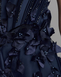 Mac Duggal #37134 3D floral applique detail