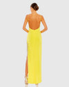 Rhinestone encrusted cami bodycon - Yellow