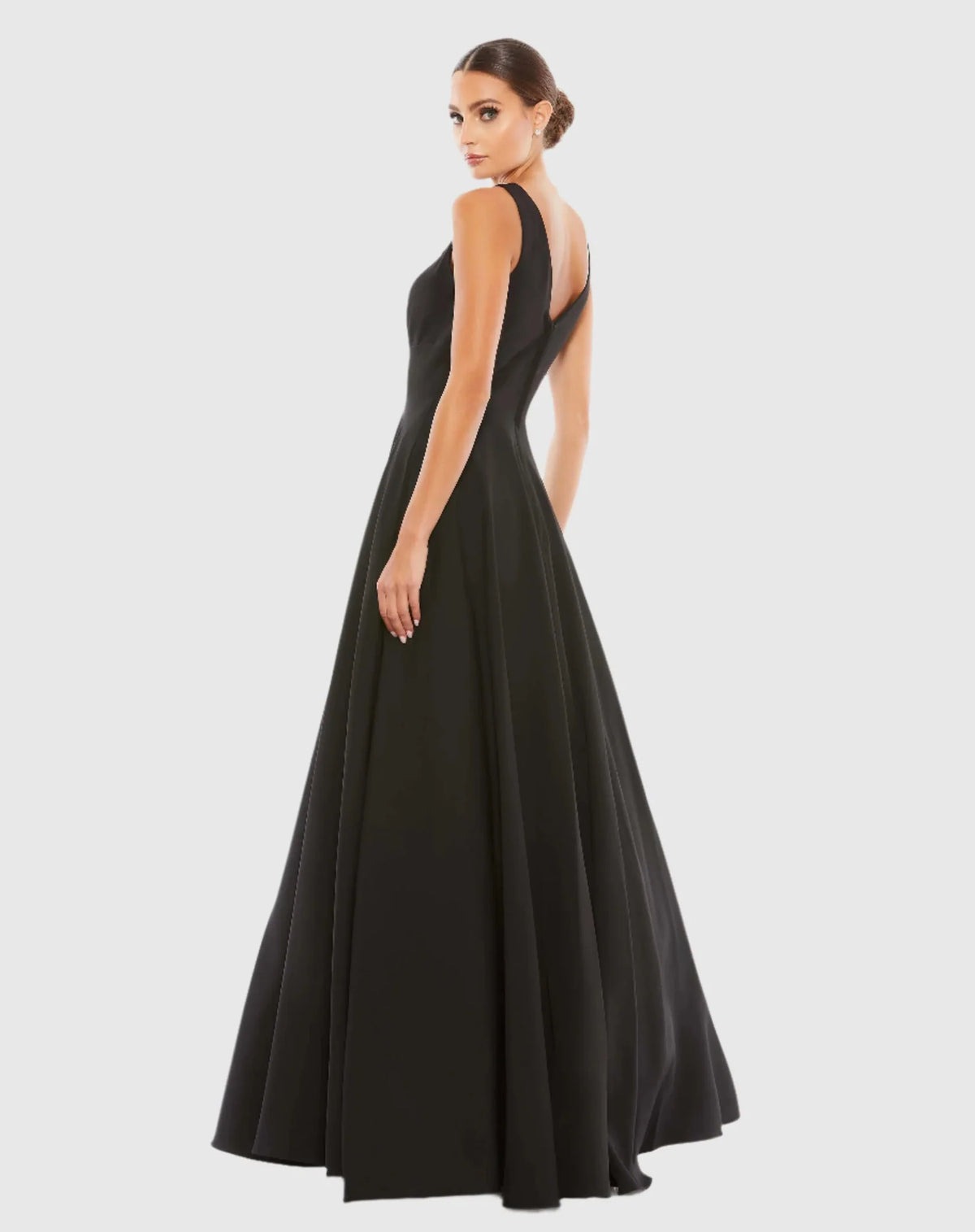 Mac Duggal Classic Sleeveless A-Line Ballgown with Pockets #48924 Black