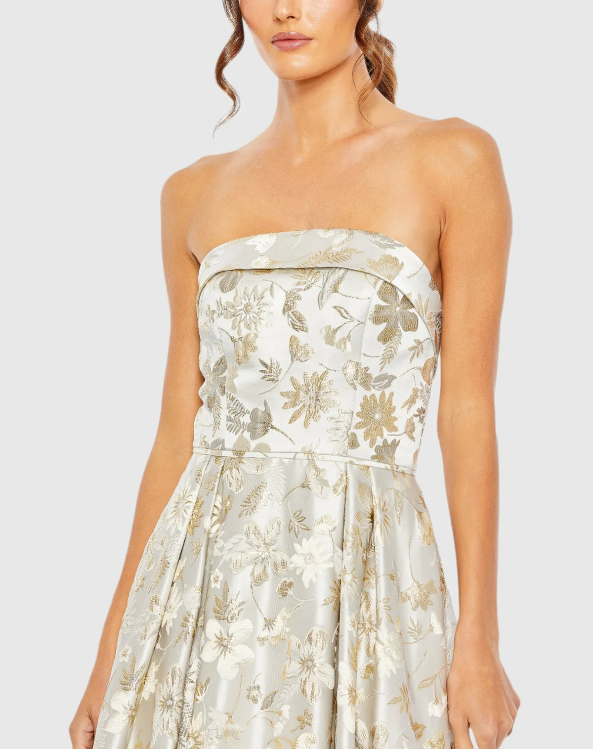 Mac Duggal Brocade Strapless Golden Floral High Low Gown, Gold #49619 | Shop Bridesmaids Dresses | 10% Off Your First Order | Shaide - Free US Shipping! Shop Women's Evening Dresses Online Shaide Boutique Mac Duggal Brocade Strapless Golden Floral High Low Gown, Gold #49619 | Shop Bridesmaids Dresses | 10% Off Your First Order | Shaide - Free US Shipping! Shop Women's Evening Dresses Online Shaide Boutique