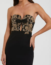 Mac Duggal #49928 rhinestone bodice close-up