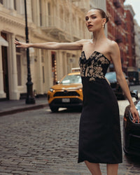 Mac Duggal #49928 midi dress alternate view