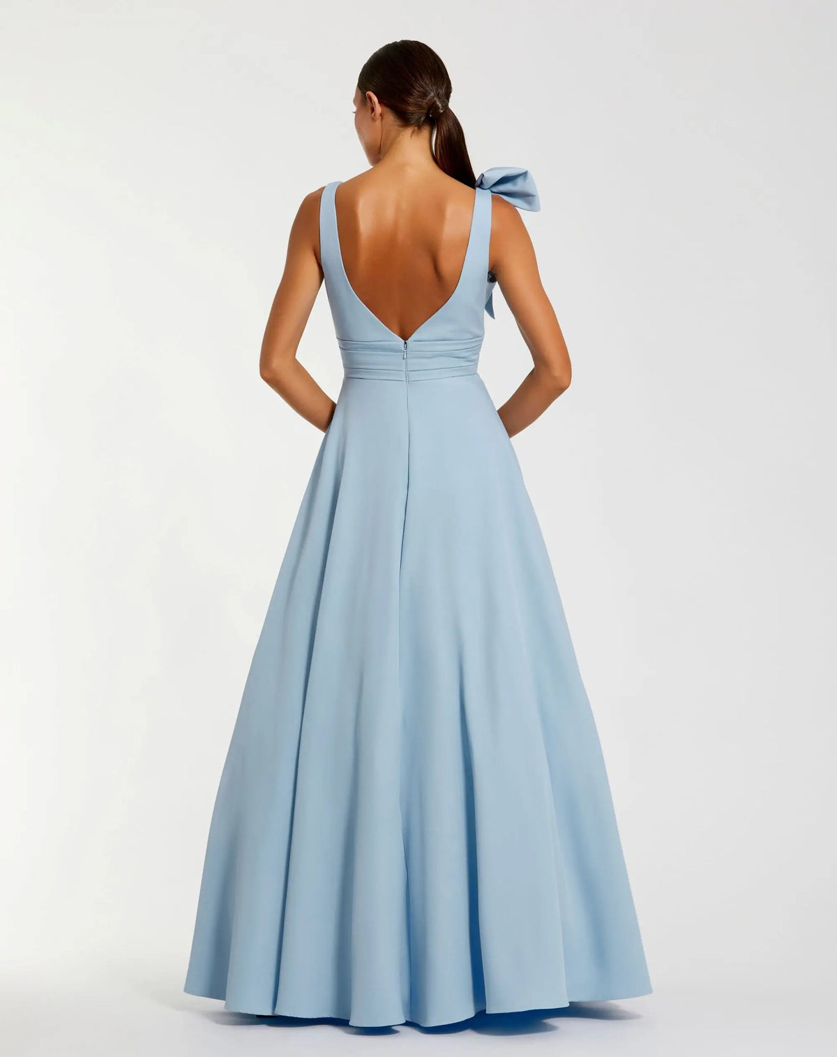 Mac Duggal #49972 powder blue ball gown - back