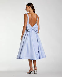 Mac Duggal Purple Bow Back A Line Midi Dress #50127 Periwinkle 