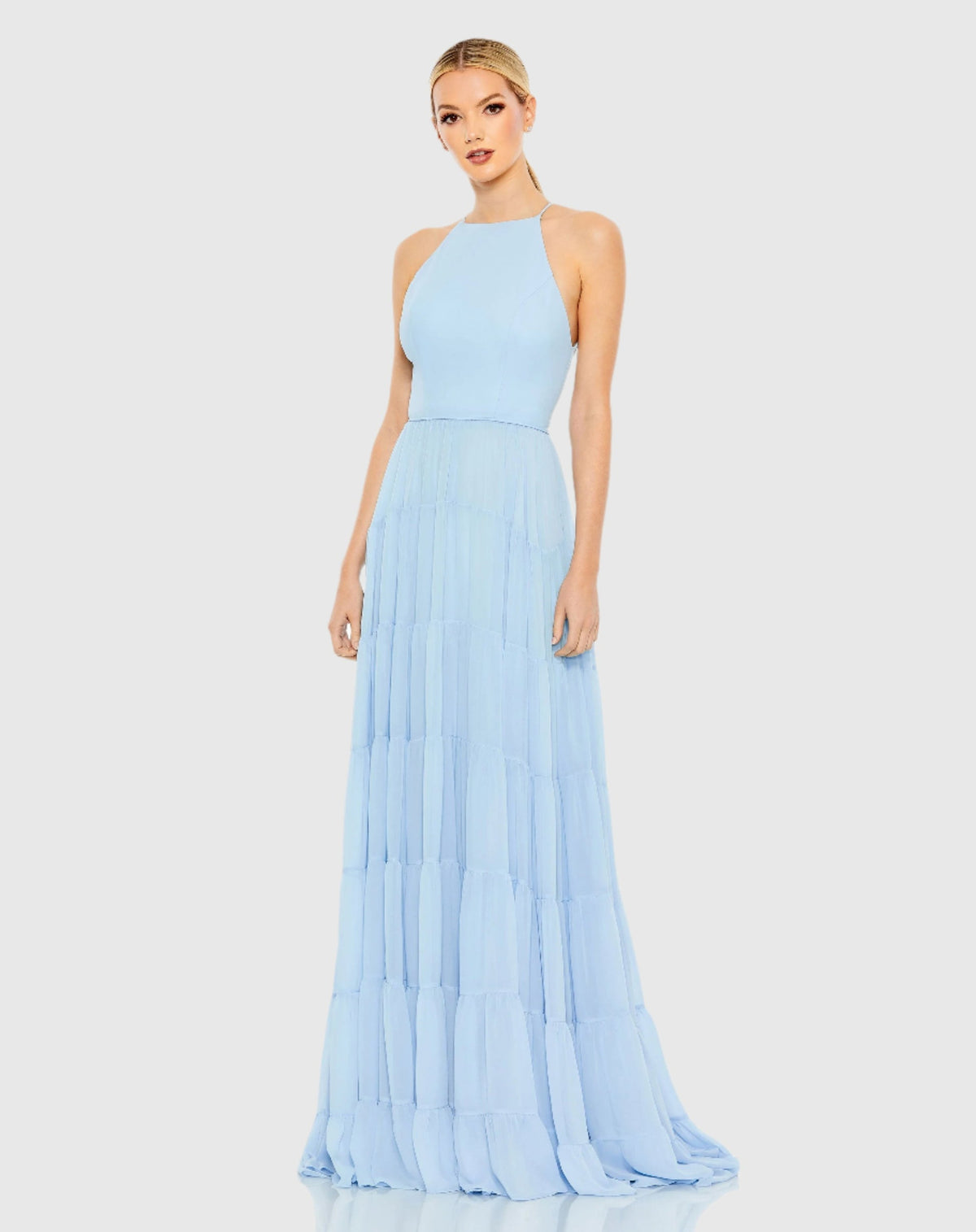 Mac Duggal, Ruffle Tiered A Line Gown #55281 Powder Blue | Shop Bridesmaids Dresses, Prom Dresses, Dresses, Wedding Guest Dresses, and Black Tie Evening Gowns Online at SHAIDE! Shaide Boutique Mac Duggal, Ruffle Tiered A Line Gown #55281 Powder Blue | Shop Bridesmaids Dresses, Prom Dresses, Dresses, Wedding Guest Dresses, and Black Tie Evening Gowns Online at SHAIDE! Shaide Boutique
