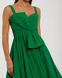 Mac Duggal 56189 Spring Green sleeveless corset ball gown with bow - Close up detail