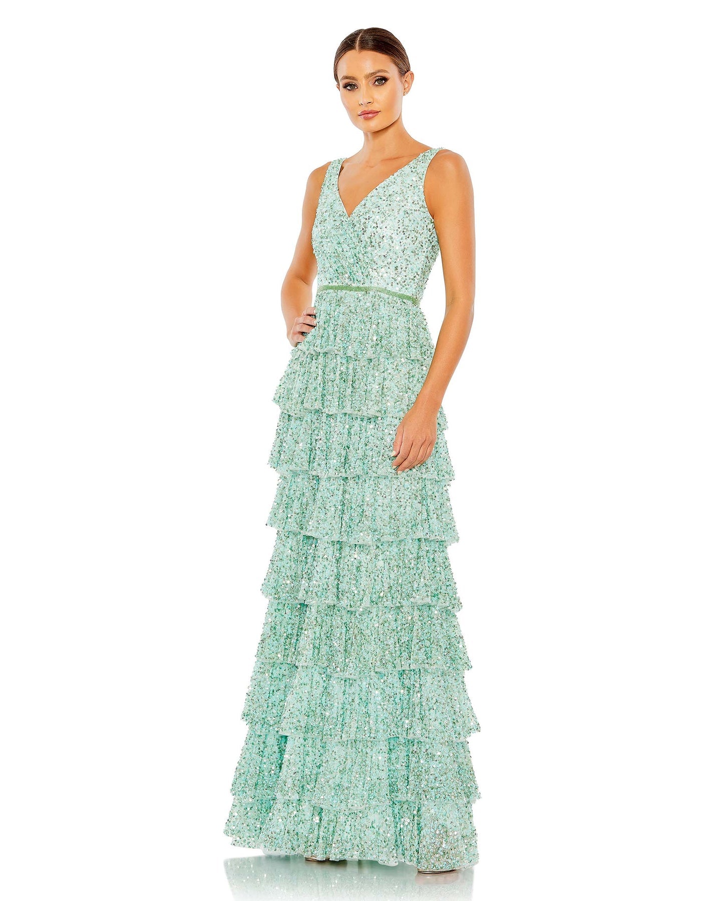 Empire waist sequin clearance dress