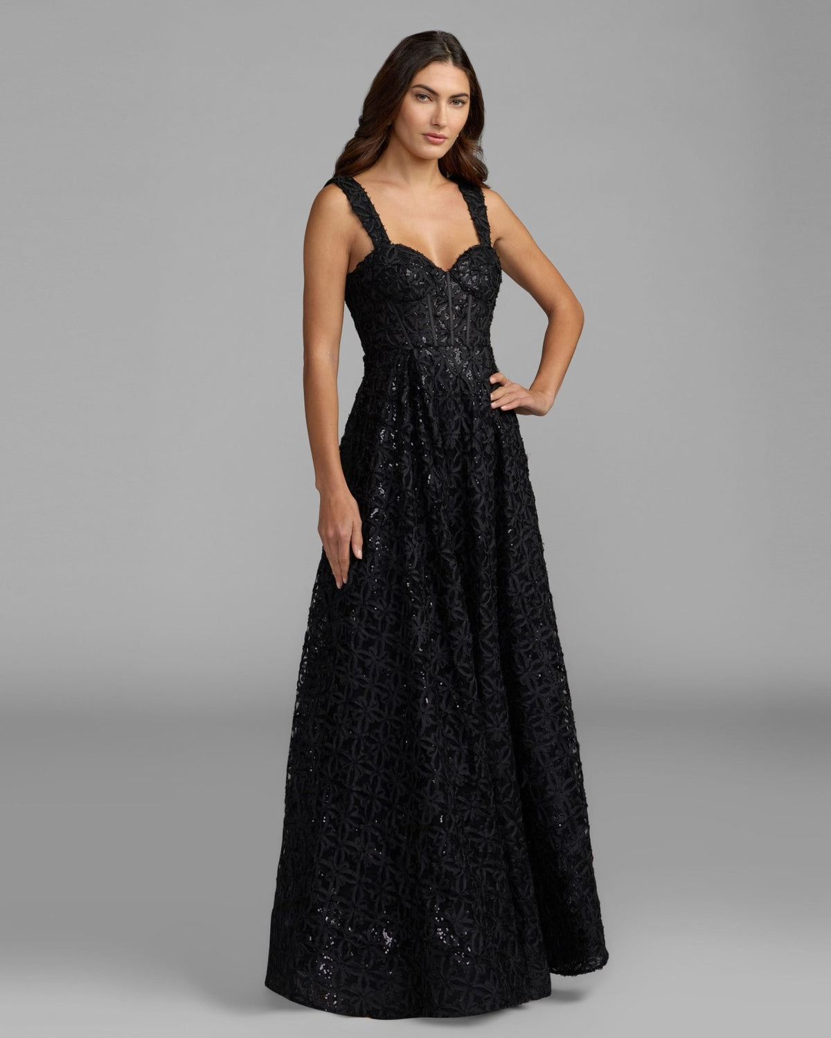 Embellished Corset A Line Gown