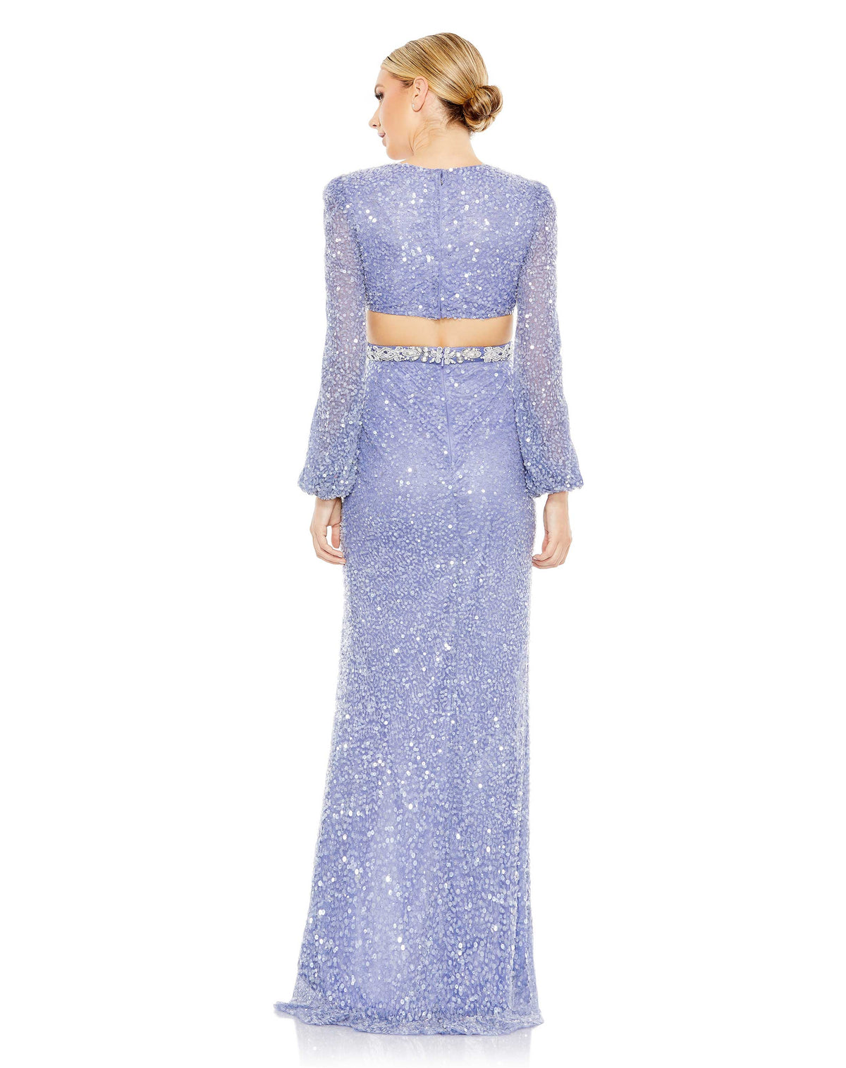 Long sleeve cut out gown - Mint - Sale
