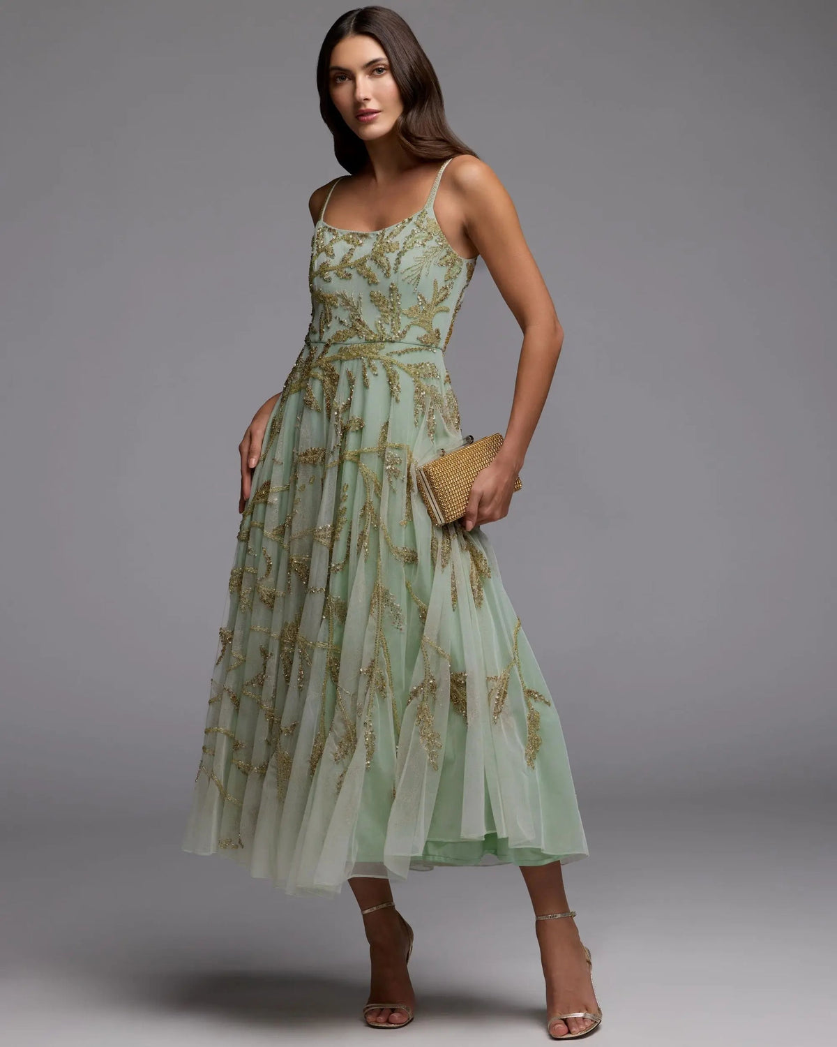 Elegant-fit-and-flare-formal-midi-dress-with-beaded-straps-style-6255

