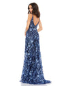 Floral Embellished Sleeveless Gown - Rose Pink