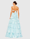 Ruffle tiered cut-out ballgown - Powder Blue