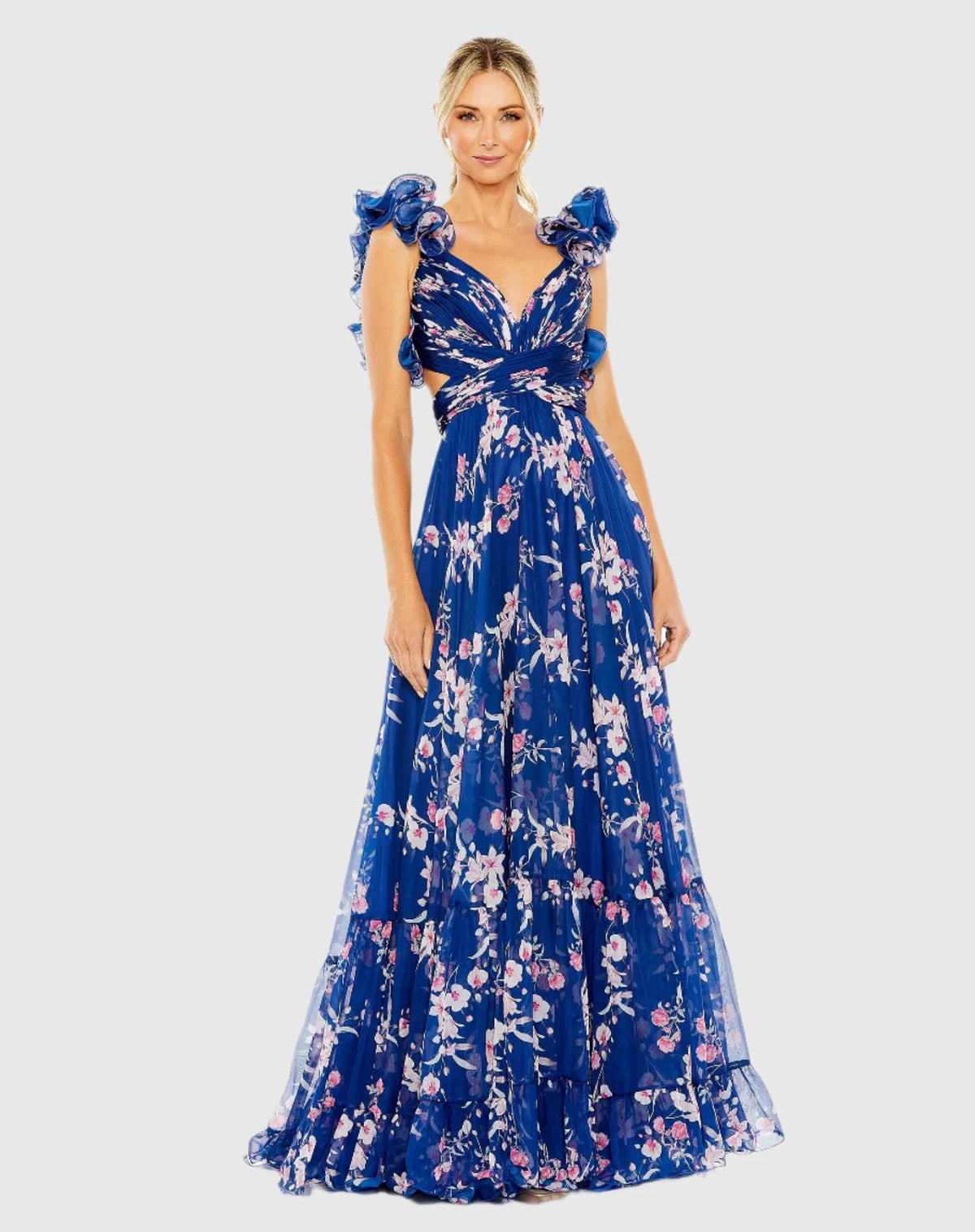 Mac Duggal, Blue Ditsy Floral Print Ballgown #68520 | Shop Bridesmaids Dresses | 10% Off Your First Order | Shaide - Free US Shipping! Shop Women's Evening Dresses Online Shaide Boutique Mac Duggal, Blue Ditsy Floral Print Ballgown #68520 | Shop Bridesmaids Dresses | 10% Off Your First Order | Shaide - Free US Shipping! Shop Women's Evening Dresses Online Shaide Boutique