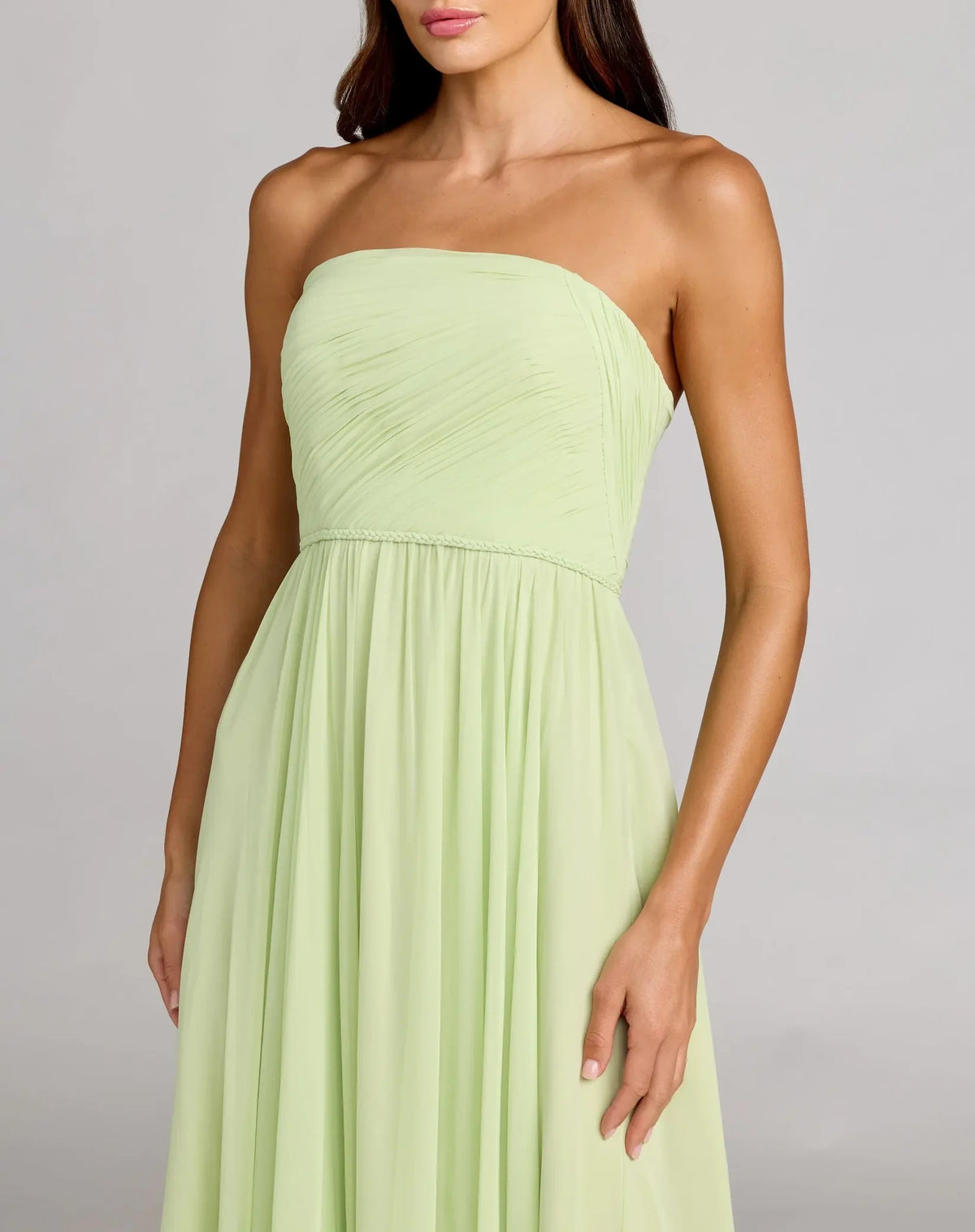 Mac Duggal 68847 Strapless Ruched Chiffon Gown Mint Green Shaide Boutique Mac Duggal 68847 Strapless Ruched Chiffon Gown Mint Green Shaide Boutique