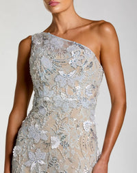 Powder-blue-one-shoulder-lace-gown-with-pearl-and-sequin-embellishments
