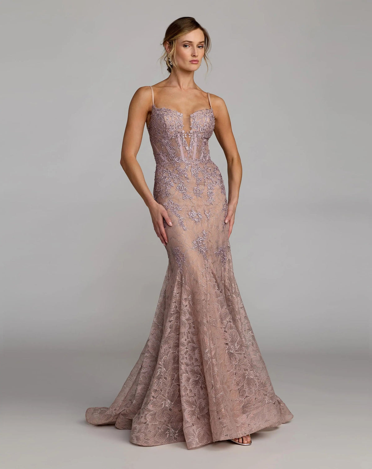 Mac-Duggal-79252-Embroidered-Lace-Mermaid-Gown-Vintage-Lilac-Front
