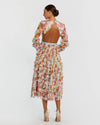 Long Sleeve Ruffle Midi Dress