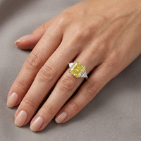 9.52 Carat, Fancy Yellow, Cocktail Ring, Naomi Wolf of Wall Street Engagement Ring
